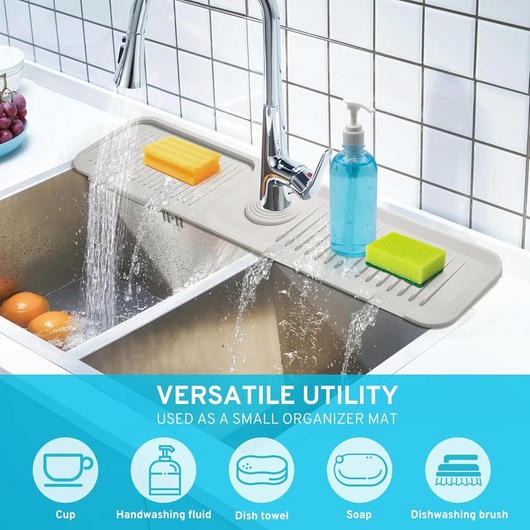 24 Inch Faucet Mat for Kitchen Sink