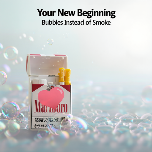 Cigarette box bubble toy