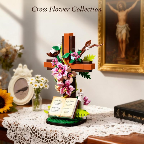 Jesus Cross Bouquet Building Set