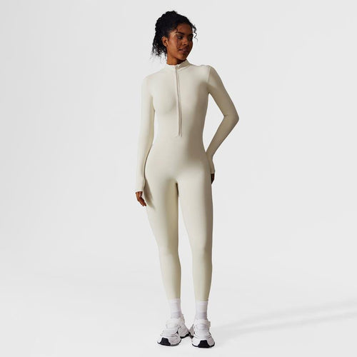 Women's Solid Zip-Up Skiing