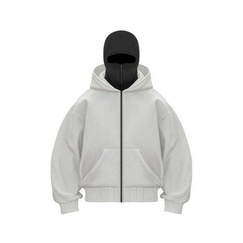 Balaclava Hoodie With Built-In Zip