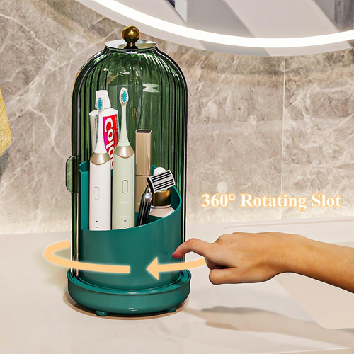 360° Spinning Toothbrush Organizer