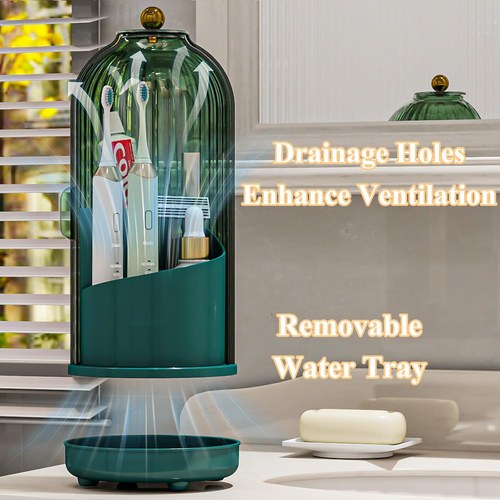 360° Spinning Toothbrush Organizer