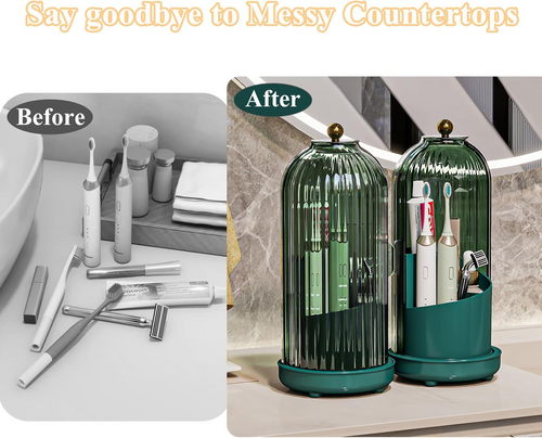 360° Spinning Toothbrush Organizer