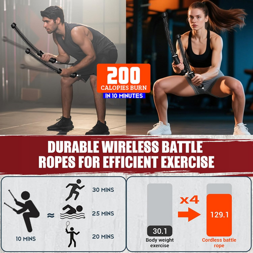 Weighted Ropeless Battle Ropes
