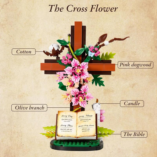 Jesus Cross Bouquet Building Set