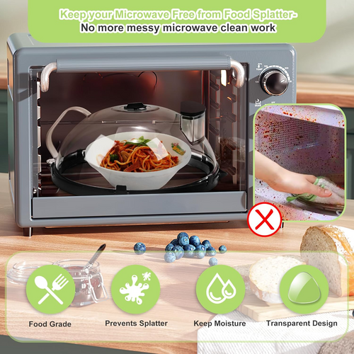 SteamGuard 2-in-1 Microwave Cover