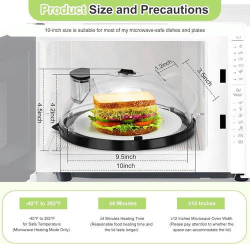 SteamGuard 2-in-1 Microwave Cover