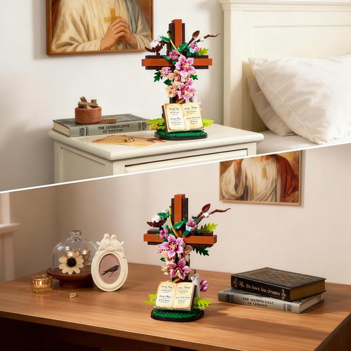 Jesus Cross Bouquet Building Set
