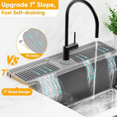 24 Inch Faucet Mat for Kitchen Sink