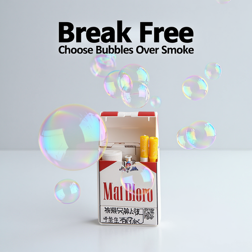 Cigarette box bubble toy