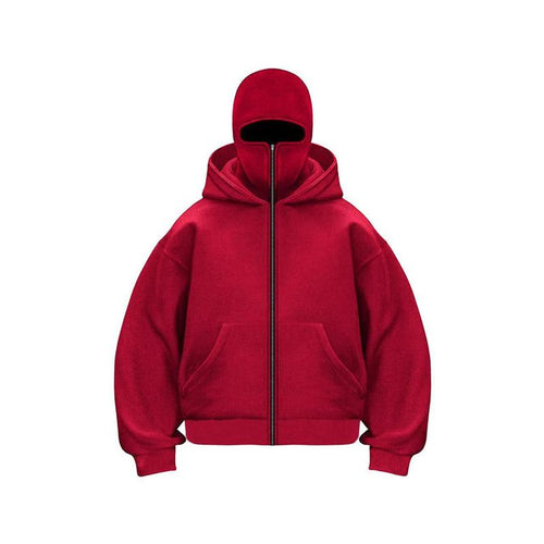 Balaclava Hoodie With Built-In Zip